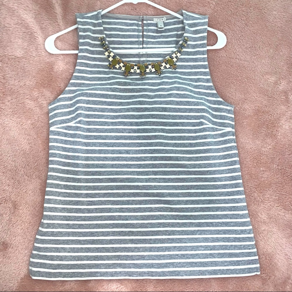 J Crew jeweled tank